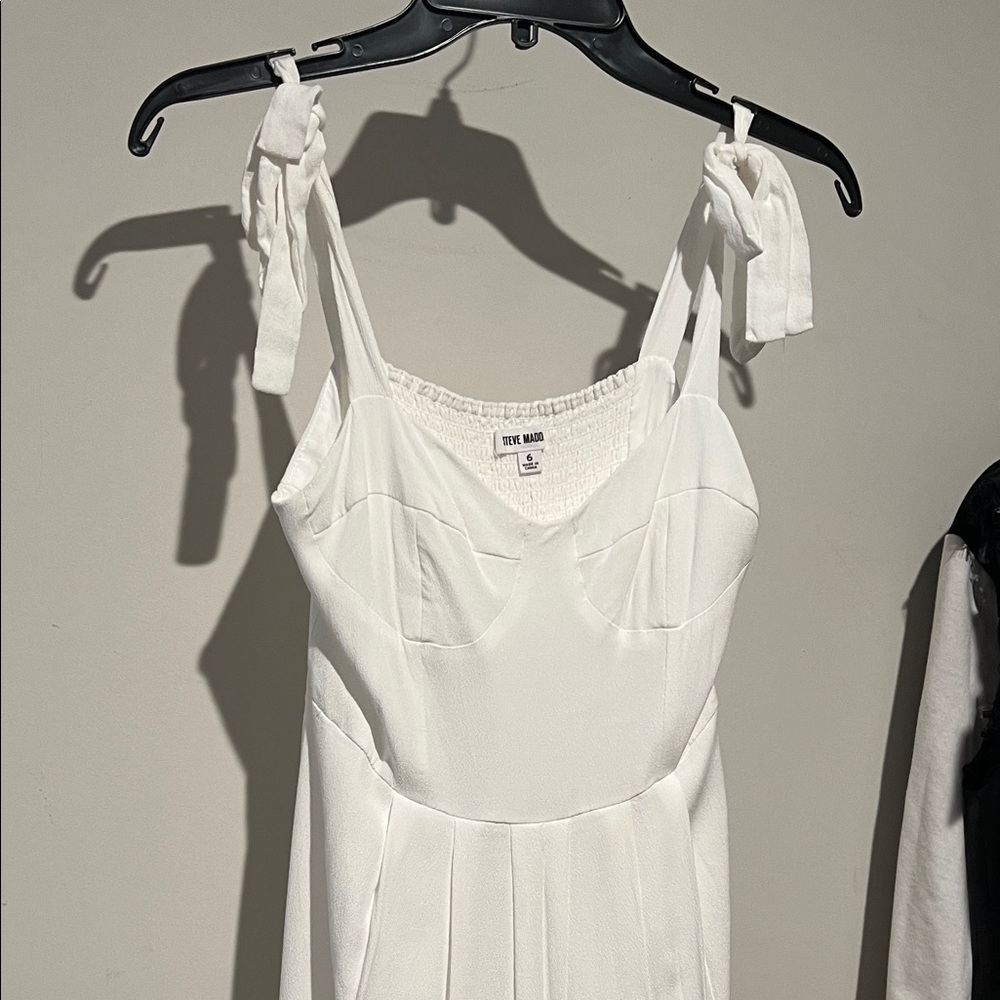 Steve Madden White Dress with Tie Straps
